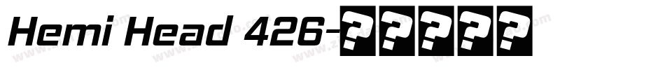 Hemi Head 426字体转换